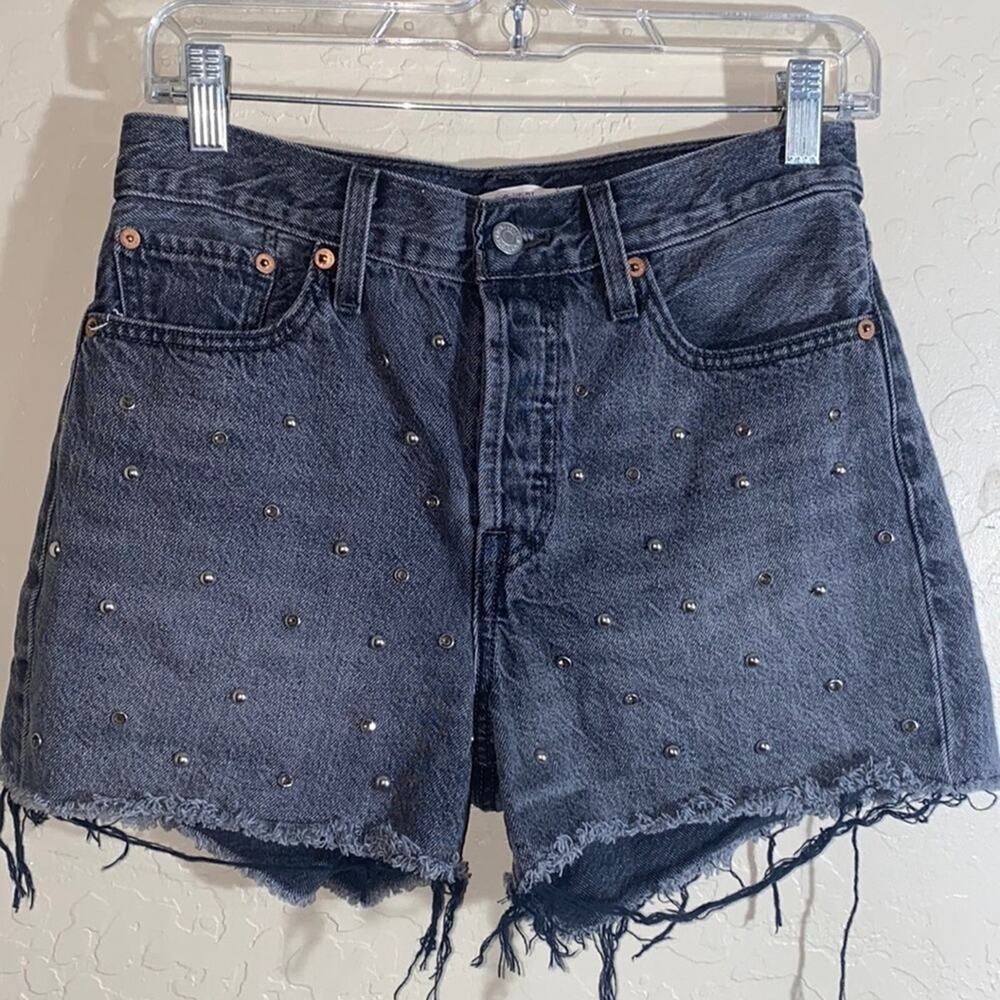 Levi’s wedgie short black with studs and stones